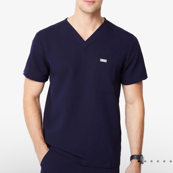 Figs Shirts Figs Leon Threepocket Scrub Top Navy Men Poshmark